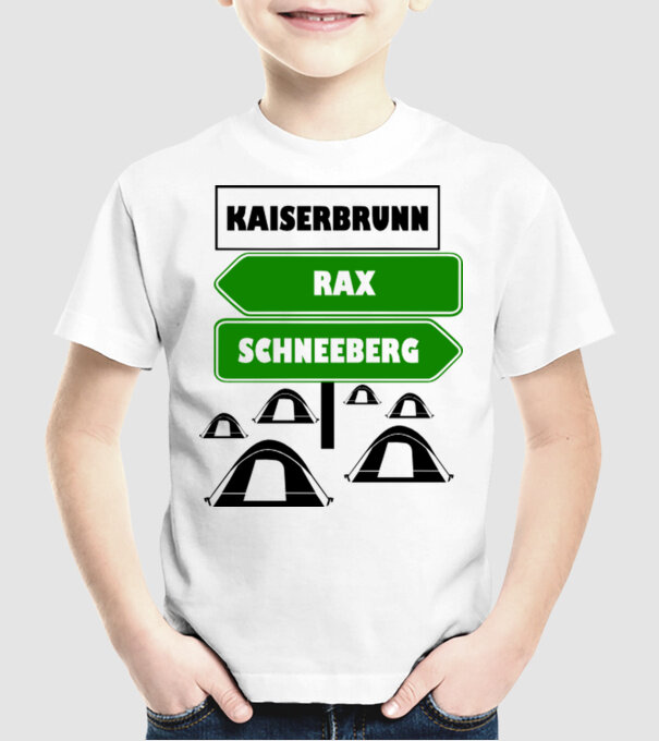 Kaiserbrunn model alb pe tricou