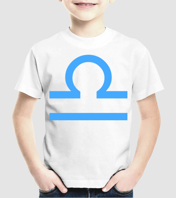 Libra Horoscope model alb pe tricou