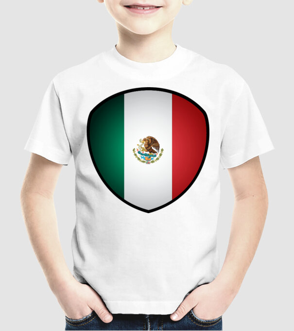 MEX-jabulani-flag model alb pe tricou
