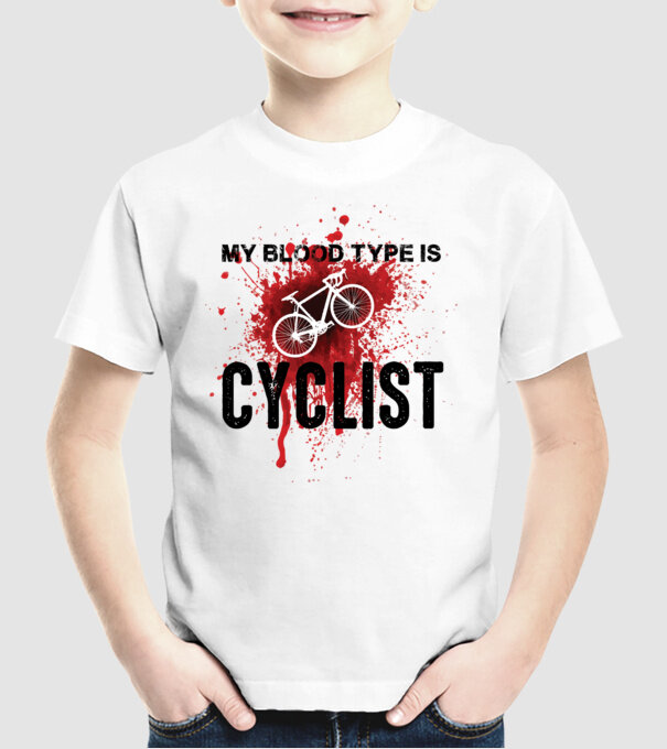 My blood type model alb pe tricou