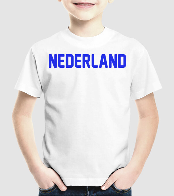 Nederland model alb pe tricou