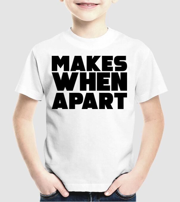 Cuplu Nothing makes sense... model alb pe tricou