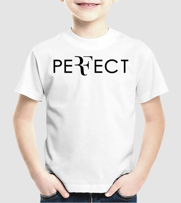 Perfect Federer model alb pe tricou