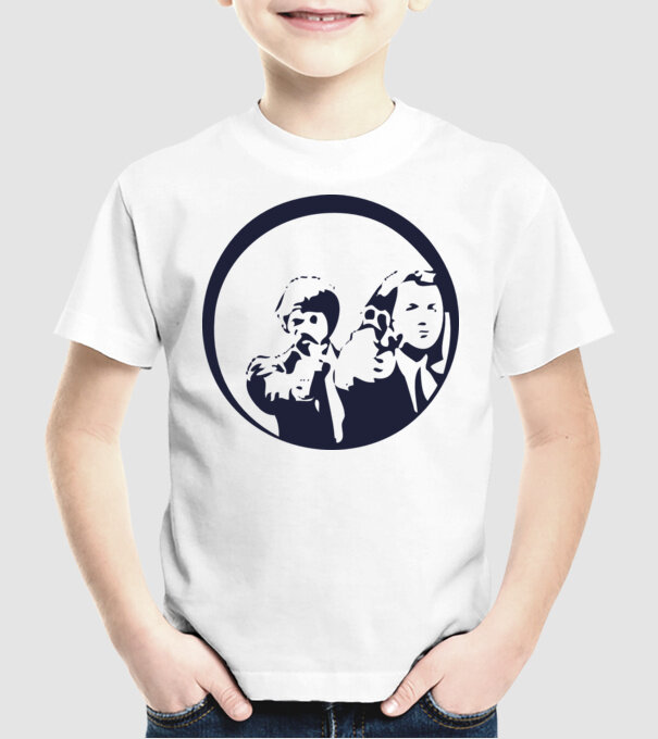 Pulp Fiction model alb pe tricou