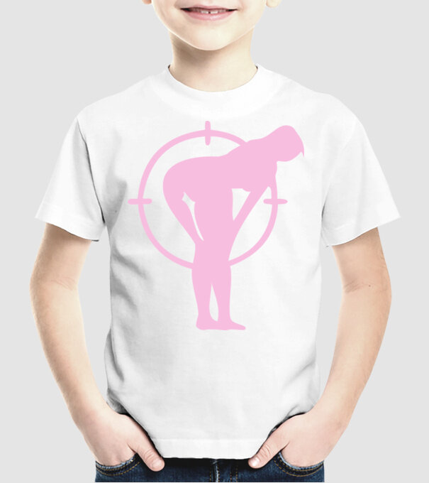 Fund țintă model alb pe tricou