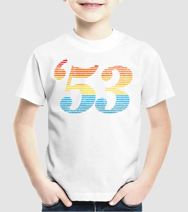 Retro Birthday 1953 model alb pe tricou