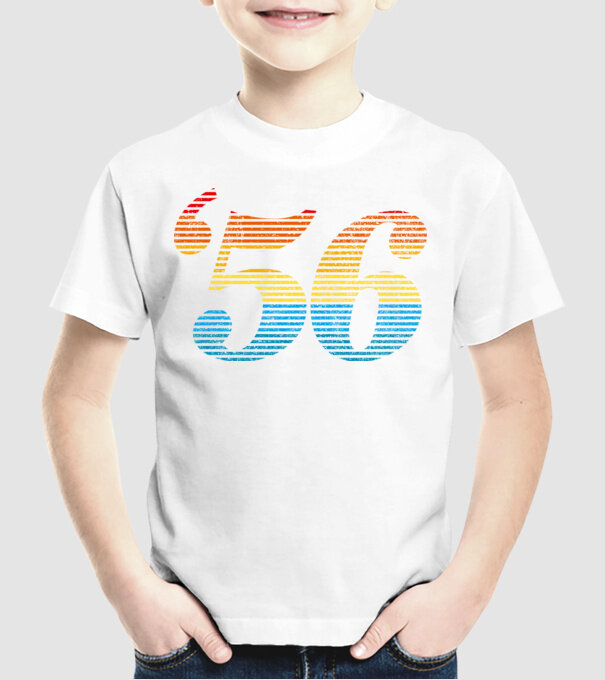 Retro Birthday 1956 model alb pe tricou