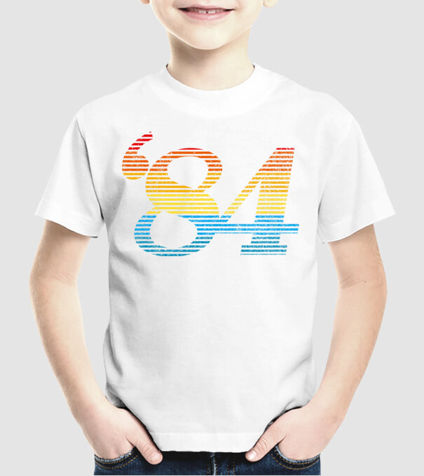 Retro Birthday 1984 model alb pe tricou