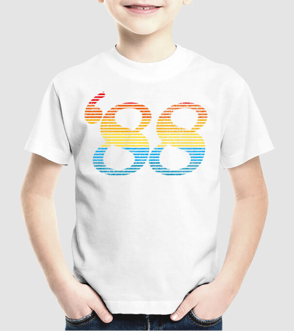 Retro Birthday 1988 model alb pe tricou