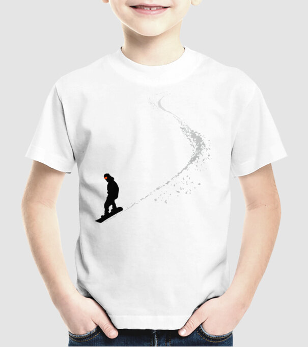 Slope Pantă model alb pe tricou