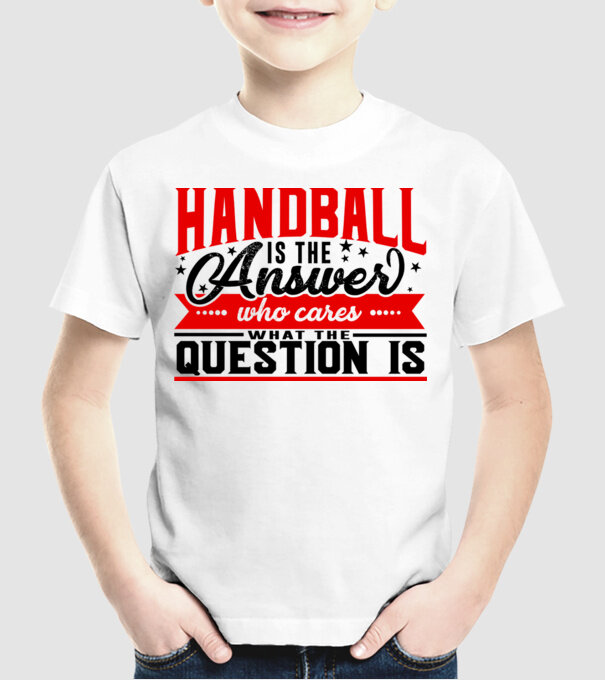 Sport is the answer HANDBALIST model alb pe tricou