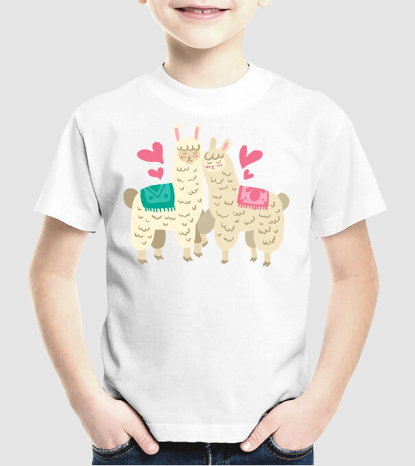 LAME ÎNDRĂGOSTITE model alb pe tricou