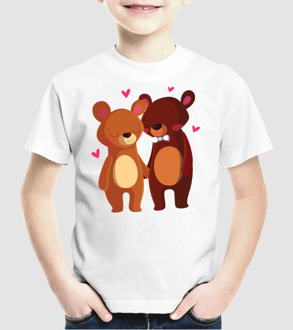 URȘI ÎNDRĂGOSTIȚI 2 model alb pe tricou