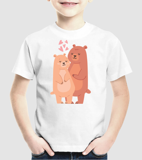 URȘI ÎNDRĂGOSTIȚI model alb pe tricou