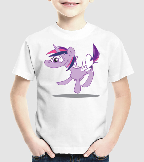 ugly my little pony model alb pe tricou