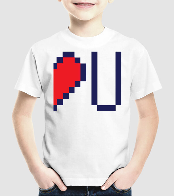 Love You 2nd part model alb pe tricou