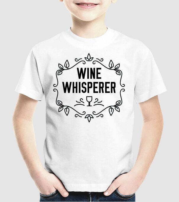 Wine tasting team Wine Whisperer model alb pe tricou