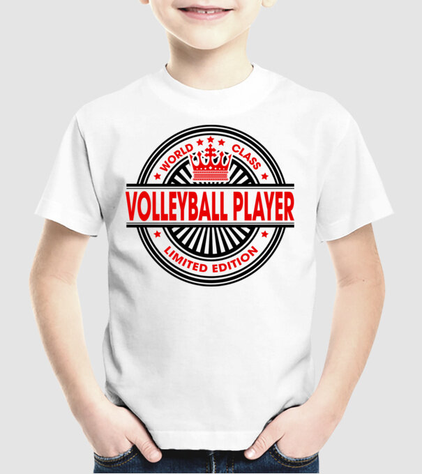 World class VOLEIBALIST model alb pe tricou