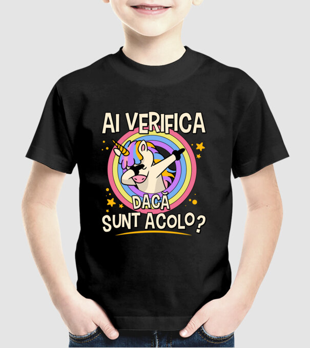 Ai verifica dacă sunt acolo? model negru pe tricou