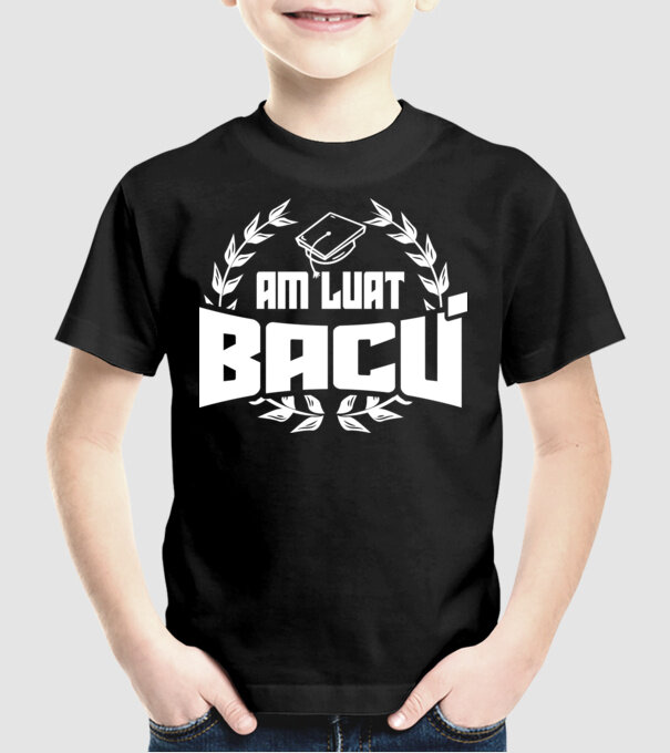Am luat bacu model negru pe tricou
