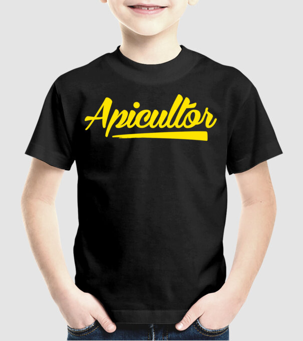 Apicultor model negru pe tricou