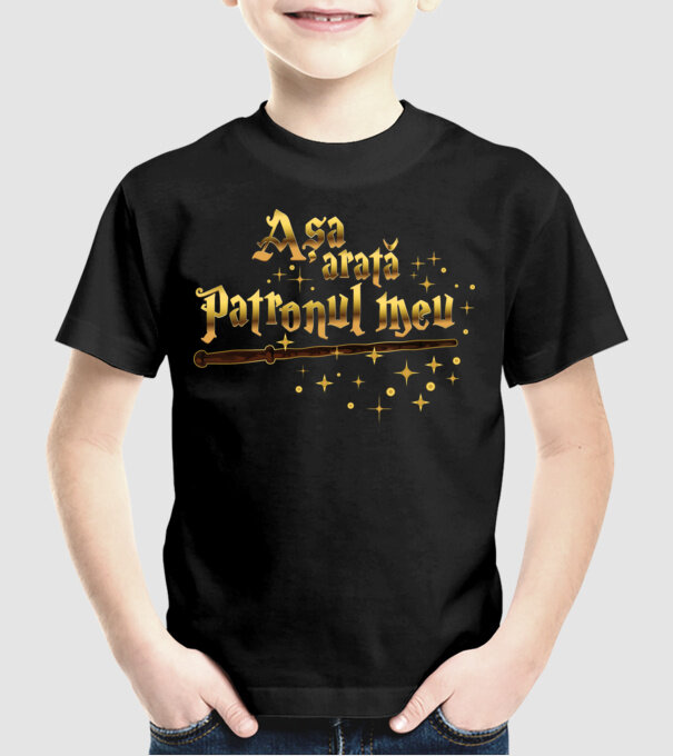 Așa arată patronul meu model negru pe tricou