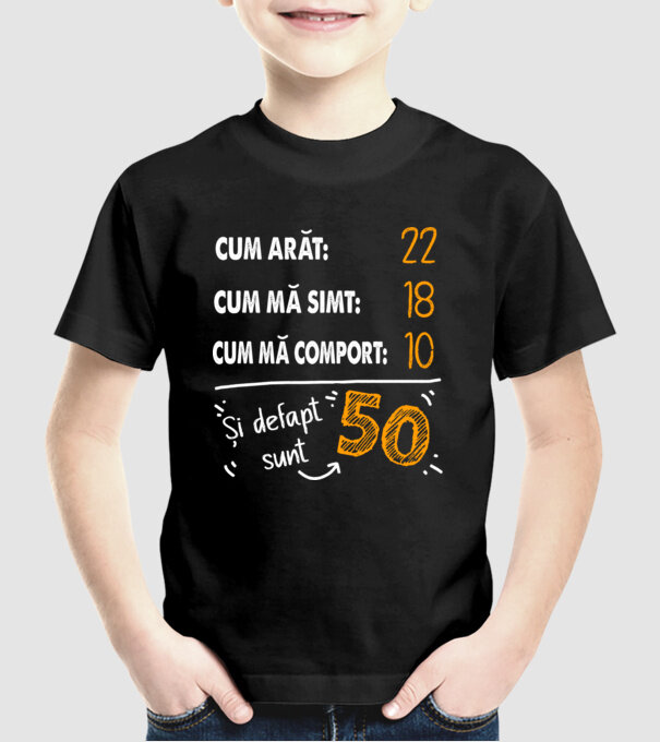 Aspect, senzație, comportament 50 Negru model negru pe tricou