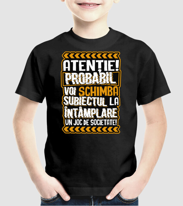 Atenție, probabil voi schimba subiectul la întâmplare pe șah model negru pe tricou