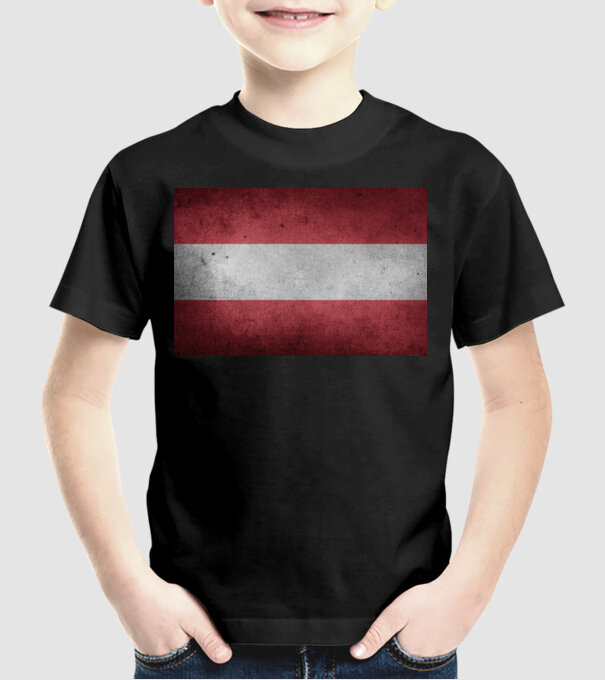 AUSTRIA model negru pe tricou