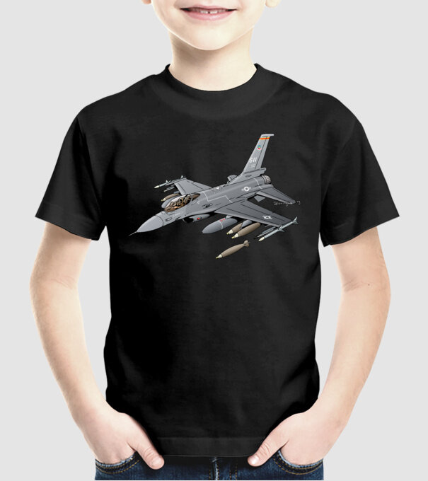 Avioane model negru pe tricou
