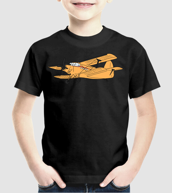 Avioane model negru pe tricou