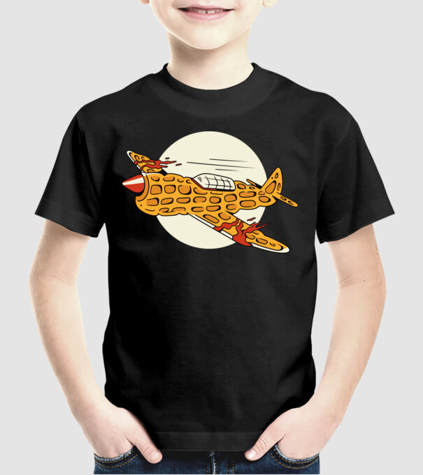 Avioane model negru pe tricou