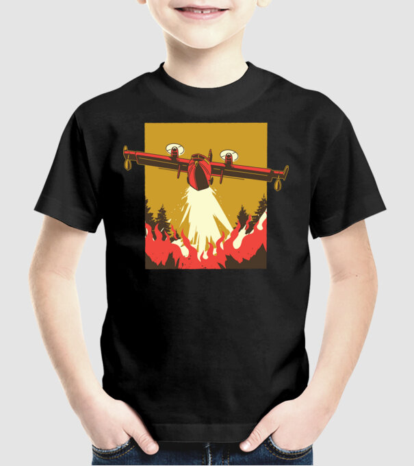 Avioane model negru pe tricou