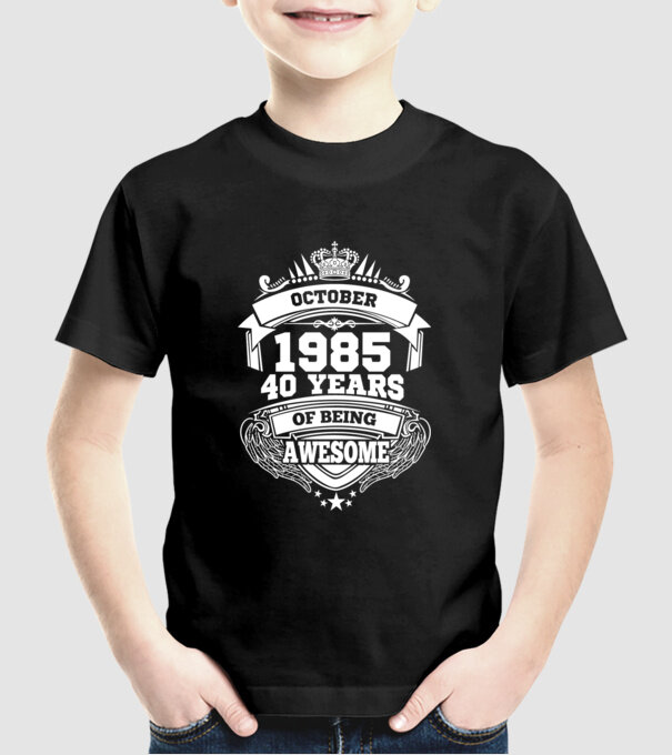 Awesome being of october 1985 model negru pe tricou