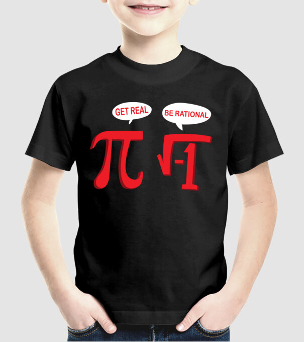 Be rational PI model negru pe tricou