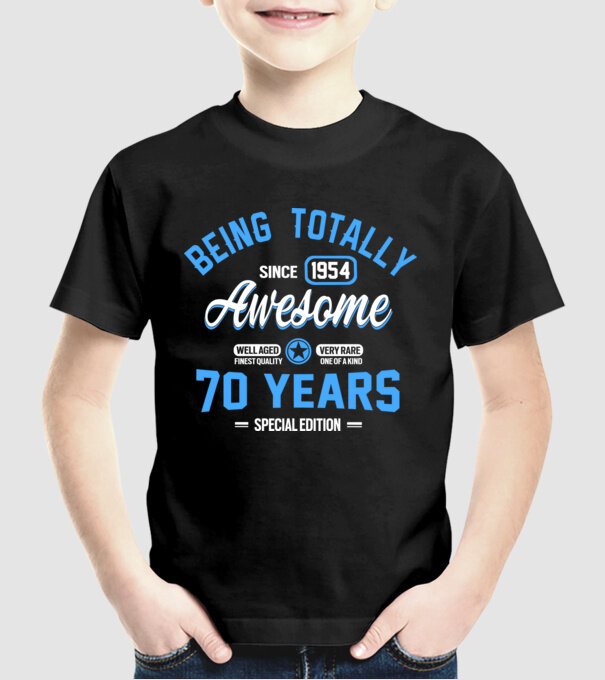 Being totally awesome 70 model negru pe tricou