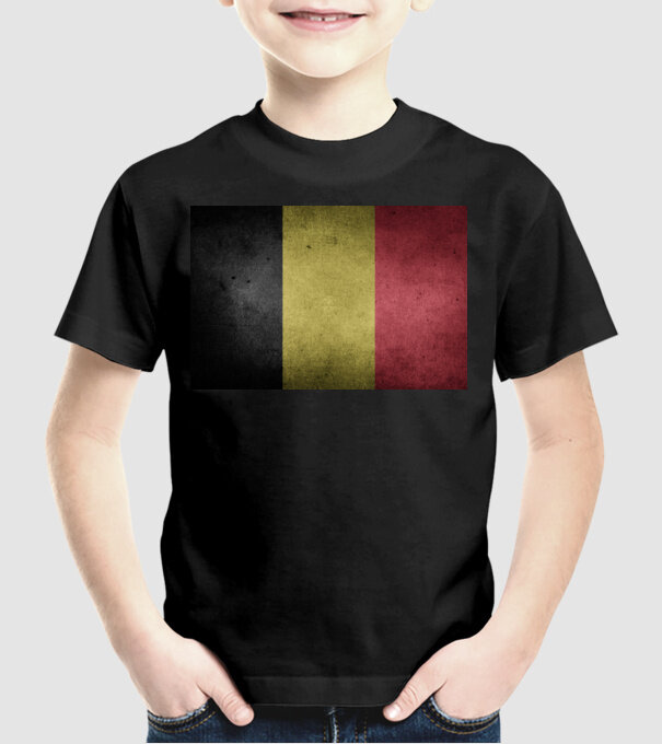 BELGIUM model negru pe tricou