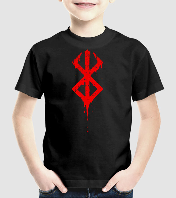 Berserk logo model negru pe tricou