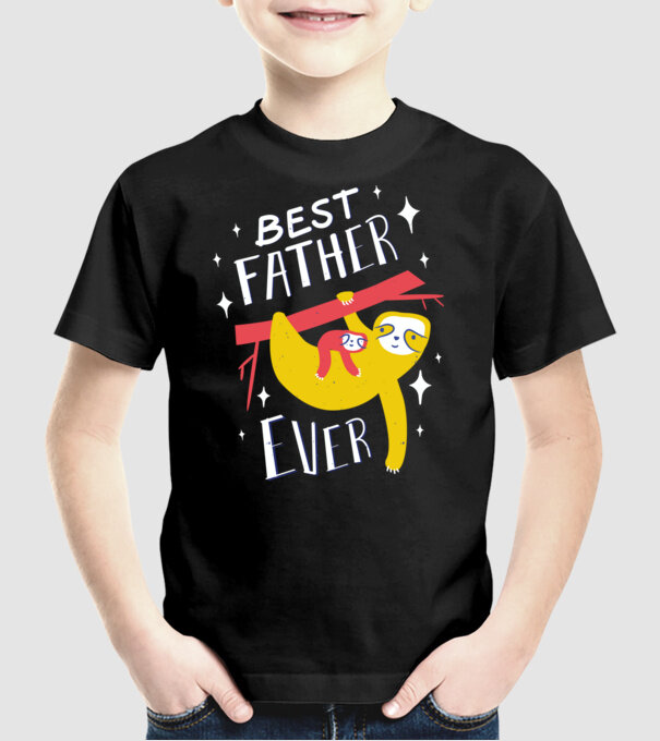 Best father model negru pe tricou
