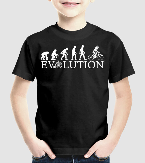 Bike evo model negru pe tricou