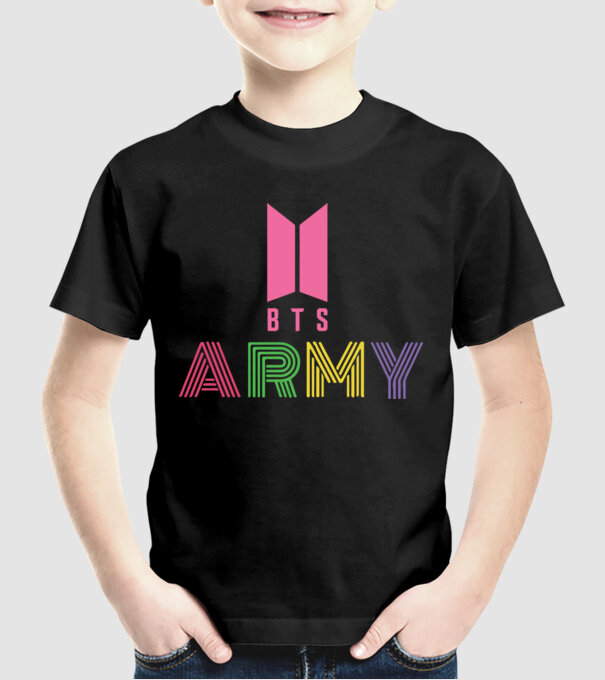 BTS ARMY model negru pe tricou