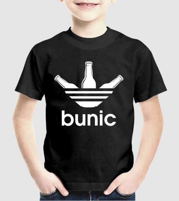 Bunicdidas model negru pe tricou