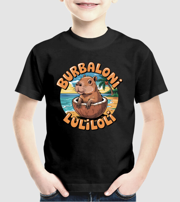 Burbaloni Luliloli model negru pe tricou
