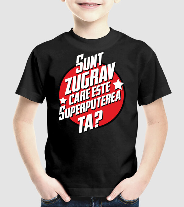 sunt zugrav, care este superputerea ta? model negru pe tricou