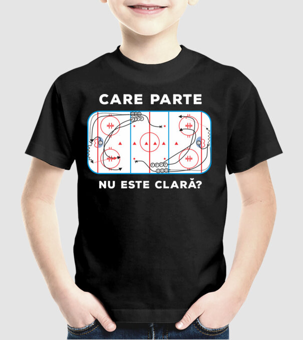 Care parte nu este clară? model negru pe tricou