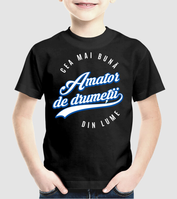 Cea mai bună amator de drumeții din lume model negru pe tricou
