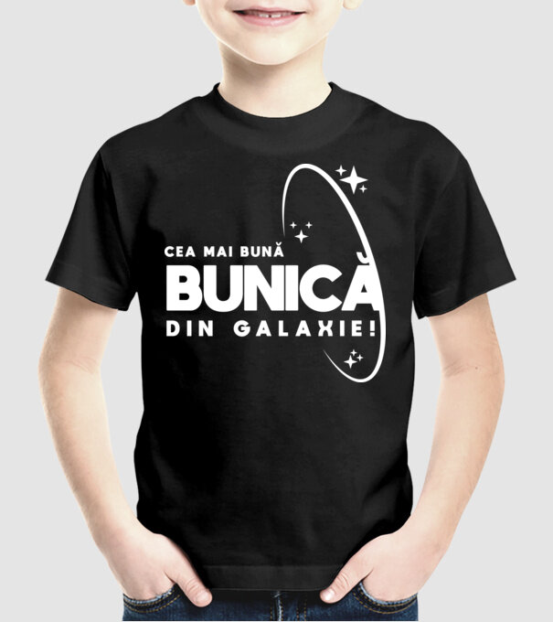 Cea mai bună mamă din Galaxie! model negru pe tricou