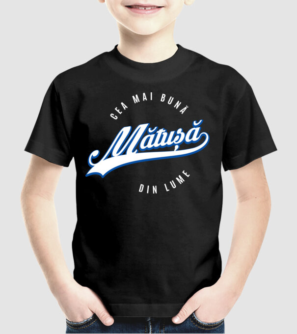 Cea mai bună MĂTUȘĂ din lume model negru pe tricou