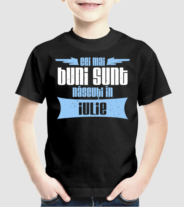 Cei mai buni sunt născuți în iulie model negru pe tricou