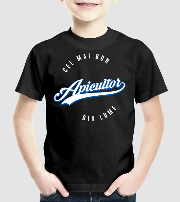 Cel mai bun APICULTOR din lume model negru pe tricou